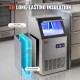 Buy Commercial Ice Machine 45.4kg/24h Self-cleaning 45 Trays Home Bar