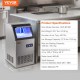 Buy Commercial Ice Machine 45.4kg/24h Self-cleaning 45 Trays Home Bar