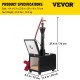 Buy Propane Gas Forge CMPROF-1+2D Square 2 Doors 1 Burner 80000 BTU with Gas Ball Valves Forging Furnace Propane Gas Melting Furnace for Blacksmiths, Knife Makers