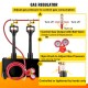 Buy Propane Gas Forge CMPROF-3+1D Square 1 Door 3 Burners 80000 BTU with Gas Ball Valves Forging Furnace Propane Gas Melting Furnace for Blacksmiths, Knife Makers