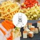 Comprar Cortadora comercial de verduras, picador de 3/8 pulgada, trituradora, cortador de patatas fritas, cocina, cortador de verdoras, utensilios de cocina