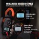 Buy Digital Clamp Meter T-RMS, 2000 Counts, 400A Clamp Meter, Measures Current Voltage Resistance Diodes Continuity Data Hold, with NCV for Home Appliances, Railway