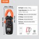 Buy Digital Clamp Meter T-RMS, 2000 Counts, 400A Clamp Meter, Measures Current Voltage Resistance Diodes Continuity Data Hold, with NCV for Home Appliances, Railway