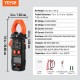 Buy Digital Clamp Meter TRMS Multimeter 5999 Counts 600A AC/DC Voltage Current Resistance Diodes Continuity Data Storage NCV for Home Appliances Maintenance