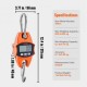 Buy Industrial Hanging Scale 400kg Digital Crane Scale Cast Aluminum Housing LCD Display Mini Hook Scale High Precision for Farm, Hunting, Fishing, Outdoor Garage, Orange