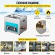 Buy Ultrasonic Cleaner 10L 240W Professional Ultrasonic Cleaner with Adjustable Heater Ultrasonic Cleaning Machine with 2 Knobs Powerful 40KHz Frequency for Jewelry, Watch and Glasses