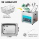 Buy Ultrasonic Cleaner 10L 240W Professional Ultrasonic Cleaner with Adjustable Heater Ultrasonic Cleaning Machine with 2 Knobs Powerful 40KHz Frequency for Jewelry, Watch and Glasses