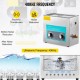 Buy Ultrasonic Cleaner 6.5L 180W Professional Ultrasonic Cleaner with Adjustable Heater Ultrasonic Cleaning Machine with 2 Knobs Powerful 40kHz Frequency for Jewelry, Watch and Glasses