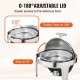 Buy Set of 2 Round Chafing Dishes, 5.5 L Each, Stainless Steel Buffet Warmer, Food Warmer, Roll-Up Lid, for Self-Service Buffet, Catering