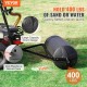 Buy Lawn Roller 400lbs 181L Sand/Water Filled Garden Roller LLDPE Lawn Roller Steel Frame with Easy Swivel Cap Tow Behind Tractor ATV for Garden Farm