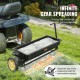 Buy Broadcast Spreader 45kg Spreader with 254mm Wheels Steel Spike Aerator Fertilizer Spreader Garden Planter Salt Spreader for Residential, Farm, Land, Black