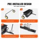 Buy Broadcast Spreader 45kg Spreader with 254mm Wheels Steel Spike Aerator Fertilizer Spreader Garden Planter Salt Spreader for Residential, Farm, Land, Black