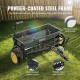 Koop Broadcast Spreader Spreader 45kg met 254mm wielen Stalen Spiked Beluchter Kunstmeststrooier Tuinzaaimachine Zoutstrooier voor residentieel, boerderij, land, Zwart