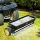 Buy Broadcast Spreader 45kg Spreader with 254mm Wheels Steel Spike Aerator Fertilizer Spreader Garden Planter Salt Spreader for Residential, Farm, Land, Black