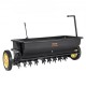 Koop Broadcast Spreader Spreader 45kg met 254mm wielen Stalen Spiked Beluchter Kunstmeststrooier Tuinzaaimachine Zoutstrooier voor residentieel, boerderij, land, Zwart