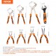 Buy 8 PCS Groove Joint Pliers Set 12"/10"/8"/6" with Slip Joint Pliers Long Neck Pliers Diagonal Cutting Pliers Line Setting Pliers Mechanics Wrenches