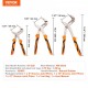 Buy Pack Quick Release Pliers Adjustable Steel Pliers 12"/10"/8" Jaw Opening 1.34"-1.97" with Tool Pouch for Water Pump Installation Repair