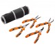 Buy 4 Pcs Carbon Steel Circlip Pliers Set for Outdoor and Indoor with Non-Slip Straight and Curved Handles with Storage Pouch for Mechanical Work