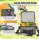 Buy Thermal Bag 16 Cans Portable Waterproof Cooler Bag 36x28x24 cm Insulated PE Nylon Cooler Bag with Zipper Shoulder Strap Soft Sided Cooler Bag for Picnic, Camping, Travel, Beach