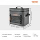 Buy Insulated Cooler Bag 24 Cans Waterproof Portable Cooler Bag 36x28x30.3cm PE Nylon Insulated Cooler Bag with Zipper Shoulder Strap Soft Sided Cooler Bag for Picnic, Camping, Travel, Beach