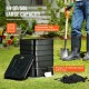 Buy 50L Worm Composter with 5 Trays Garden Composter Worm Compost Bin for Food Waste Recycling Worm Excrement Worm Tea Vermiculture