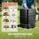 Buy 50L Worm Composter with 5 Trays Garden Composter Worm Compost Bin for Food Waste Recycling Worm Excrement Worm Tea Vermiculture