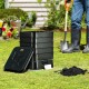 Buy 50L Worm Composter with 5 Trays Garden Composter Worm Compost Bin for Food Waste Recycling Worm Excrement Worm Tea Vermiculture