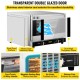 Buy Electric Convection Oven 47 L 1600 W Tabletop Oven 58 x 55 x 40 cm, Stainless Steel and Tempered Glass, Multifunction Electric Tabletop Oven 65-250 ℃ with 4 Shelves for Cafes