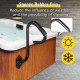 Buy SPA Side Handrail 30.74 x 35.5 x 66.8 cm Hot Tub Handrail Iron Bathtub Grab Bars Load 280 kg Side Safety Rail with Screws for Bathtub