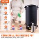 Buy 10L Electric Wax Melter Large Capacity Candle Wax Melting Pot 1100W Peak Wax Melting Machine Adjustment 30-110°C 100 Wicks and Stickers for Soap Candle Making