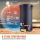 Buy 10L Electric Wax Melter Large Capacity Candle Wax Melting Pot 1100W Peak Wax Melting Machine Adjustment 30-110°C 100 Wicks and Stickers for Soap Candle Making