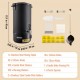 Buy 10L Electric Wax Melter Large Capacity Candle Wax Melting Pot 1100W Peak Wax Melting Machine Adjustment 30-110°C 100 Wicks and Stickers for Soap Candle Making