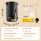 Buy 6.5L Electric Wax Melter Large Capacity Candle Wax Melting Pot 1100W Peak Wax Melting Machine Adjustment 30-110°C with 100 Wicks and Stickers for Making Candles Soap