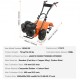 Buy 212CC 4-Stroke Gasoline Engine Thermal Tiller with 4 Adjustable Steel Rear Tines Wheels Soil Cultivator Easy Installation for Vegetable Gardens Farmland