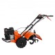 Buy 212CC 4-Stroke Gasoline Engine Thermal Tiller with 4 Adjustable Steel Rear Tines Wheels Soil Cultivator Easy Installation for Vegetable Gardens Farmland