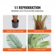 Comprar Árbol Artificial 1219mm Planta Artificial PE Areca Palmera 2 Árboles Falsos Verdes con Maceta 127x113 mm Decoración de Plantas Falsas para Hogar Oficina Centros Comerciales Interiores Exteriores