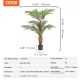 Comprar Árbol Artificial 1219mm Planta Artificial PE Areca Palmera 2 Árboles Falsos Verdes con Maceta 127x113 mm Decoración de Plantas Falsas para Hogar Oficina Centros Comerciales Interiores Exteriores