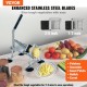 Comprar Cortador Manual Profesional de Patatas Fritas Cortador de Verduras Multifunción Cuerpo de Aluminio 2 Cuchillas de Acero Inoxidable 12,7 mm y 9,5 mm Cortar Patatas Frutas en Palitos para Cocina