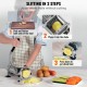 Buy Professional Manual French Fry Cutter Vegetable Cutter 2 Stainless Steel Blades 12.7mm and 9.5mm Potato Cutter Fruit Sticks with Suction Cup for Kitchen Restaurant