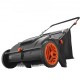 Buy 99L Manual Lawn Sweeper with Bag Sweeping Width 53.5cm Rotating Brush Adjustable Height with 25cm Wheels for Lawn Leaves Garden Dry Debris 112x67x90cm