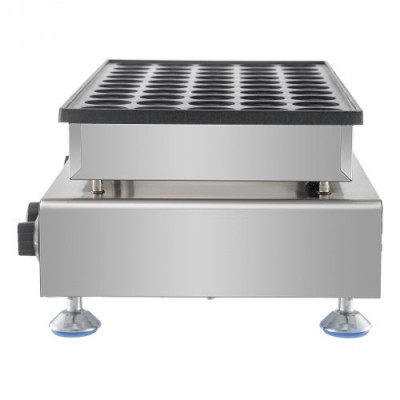 Máquina de gofres de acero inoxidable Máquina para hacer magdalenas con control dual de temperatura y tiempo Máquina para hacer crepes 1,7KW