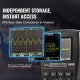 Koop in 1 draagbare digitale oscilloscoop-multimeter 2,5 ms/s bemonsteringssnelheid 1 MHz bandbreedte met 2,4 inch LCD-tas voor automatische reparatie elektronische circuittests