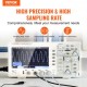 Buy Digital Oscilloscope 1 GS/s Sampling Rate Professional Oscilloscope Kit 100 MHz Bandwidth 4 Channels Mathematical Algorithms and FFT for Signal Measurement Maintenance Debugging