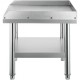 Comprar Mesa de acero inoxidable para preparación y trabajo, soporte para equipos de cocina de 24" x 24