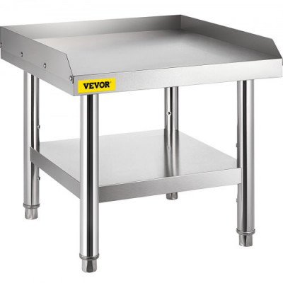 Mesa de acero inoxidable VEVOR para preparación y trabajo, soporte para equipos de cocina de 24