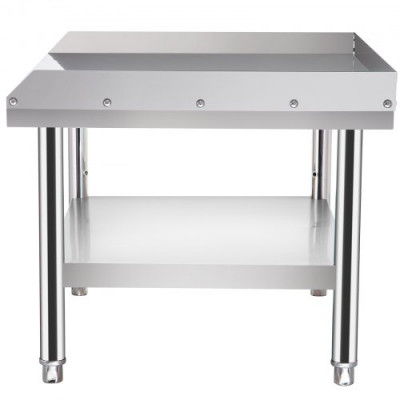 VEVOR Mesa de acero inoxidable para preparación y trabajo, soporte para equipos