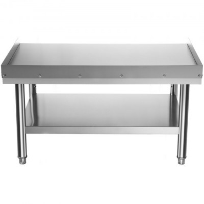 Mesa de acero inoxidable VEVOR para preparación y trabajo, soporte para equipos de cocina de 60