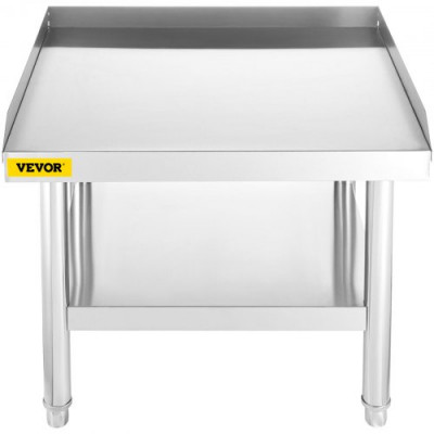 VEVOR Mesa de acero inoxidable para preparación y trabajo, soporte para equipos