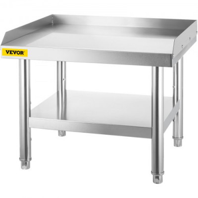 VEVOR Mesa de acero inoxidable para preparación y trabajo, soporte para equipos