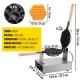 Comprar Gofrera Máquina de Gofre de Acero Inoxidable para Hacer Bubble Waffles Girario 180 Grado con Mango de Madera